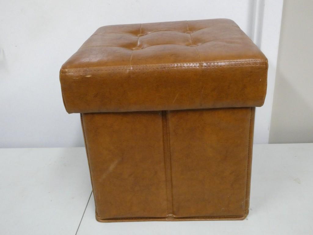 Vintage Storage Ottoman (1 of 4)