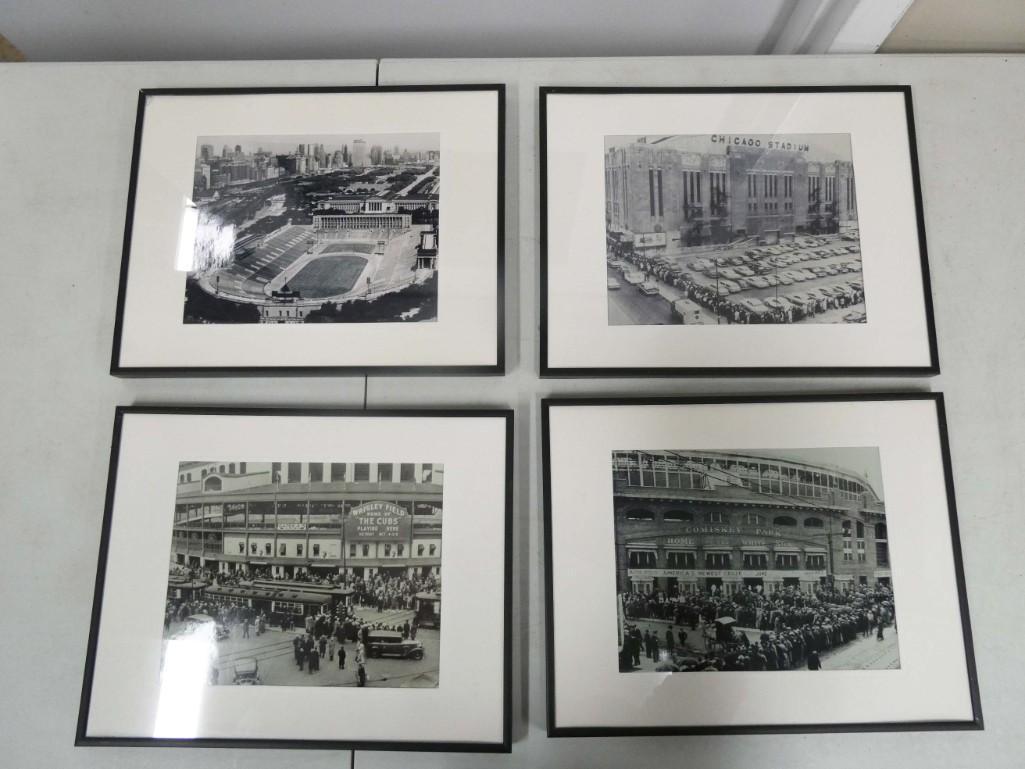 4 Sports Stadium Prints incl Comiskey Park, Chicago (1 of 5)
