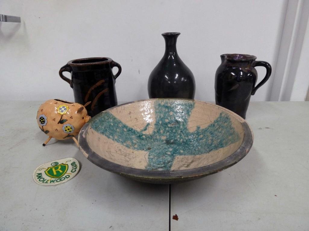 Lot of Handmade Pottery, etc (1 of 6)