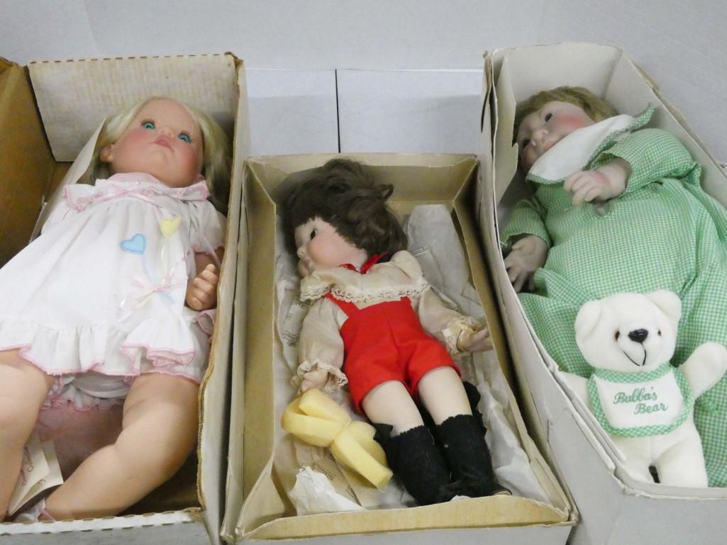 Lot of 3 Dolls incl 1 Susan Wakeen , and 1 Small Teddy (1 of 4)