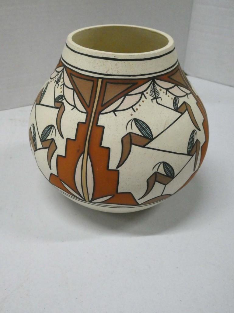Southwest Pottery Vase Unknown Signature (1 of 3)