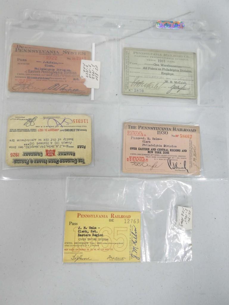 Vintage and Antique Railroad Passes (1 of 5)