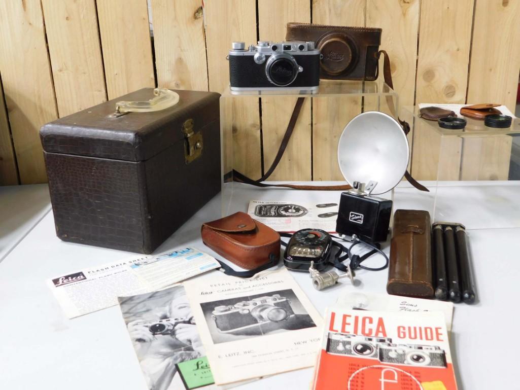 Vintage Leica Camera IIIc In Original Case with (1 of 14)