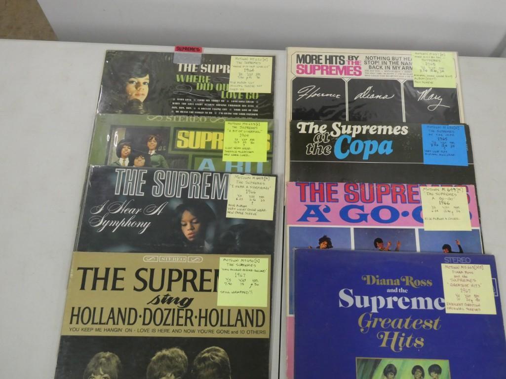 Lot of 8 Supremes Vinyl Record Albums (1 of 2)