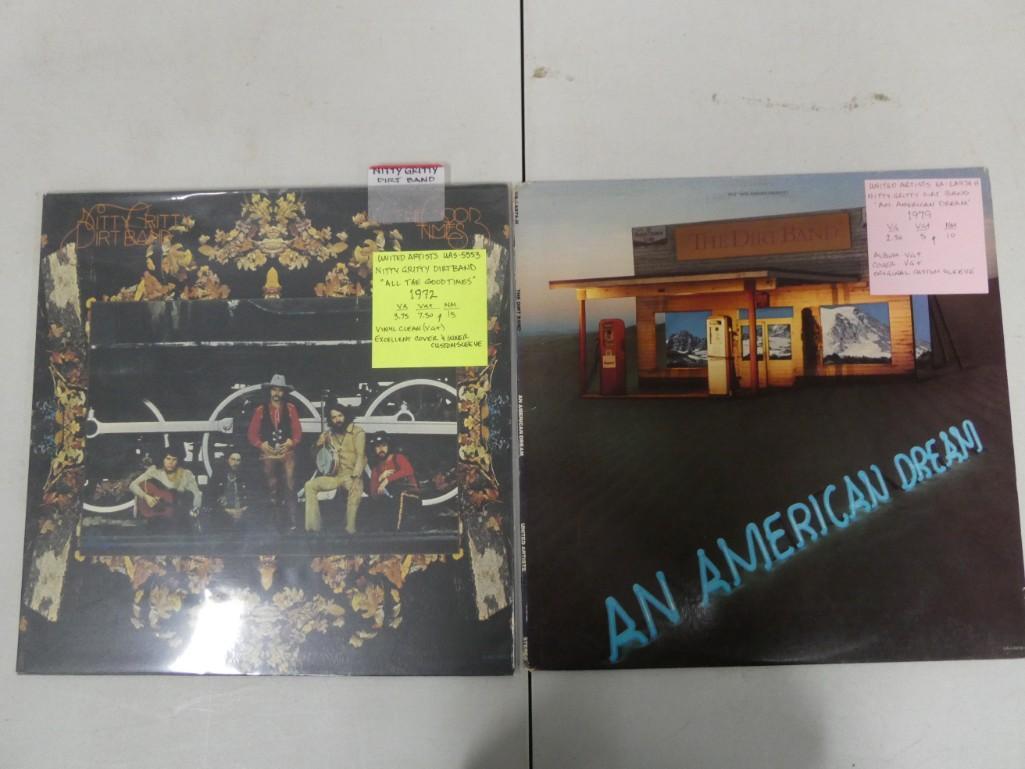 Lot of 2 Nitty Gritty Dirt Band Vinyl Record Albums (1 of 2)