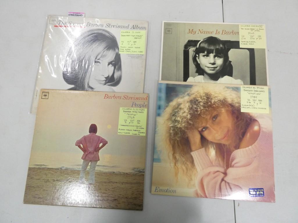Lot of 4 Barbra Streisand Vinyl Record Albums (1 of 2)