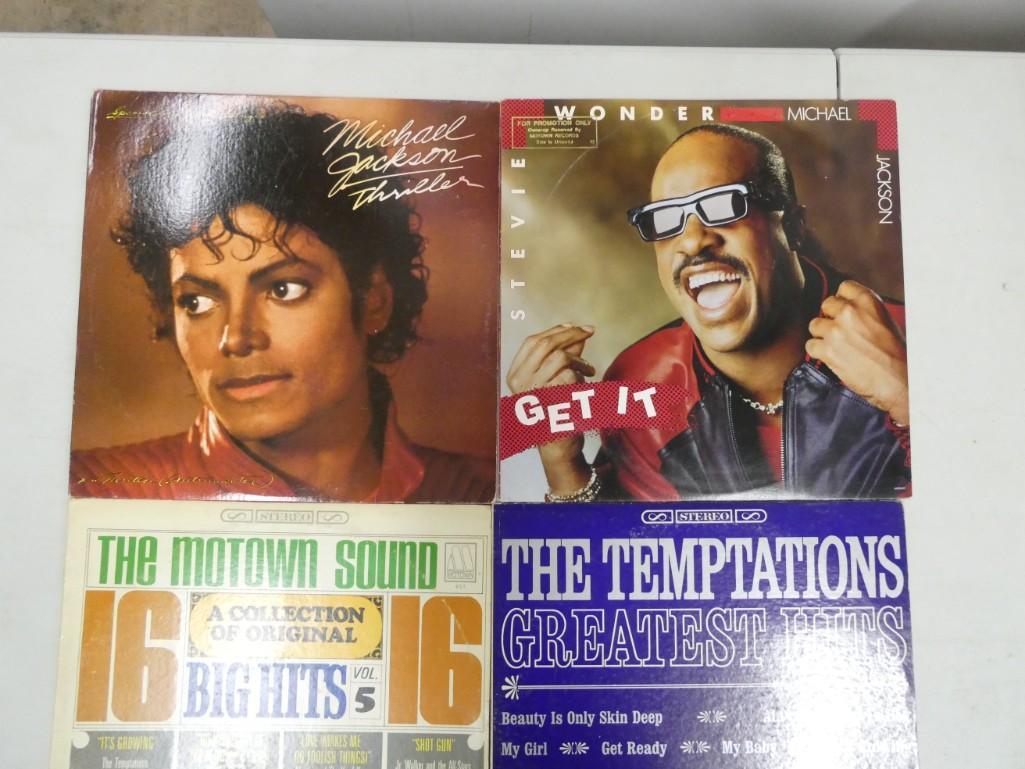 Lot of Motown, ect. Vinyl Record Albums: Including Michael Jackson, Stevie Wonder, The Supremes, The Temptations, etc.