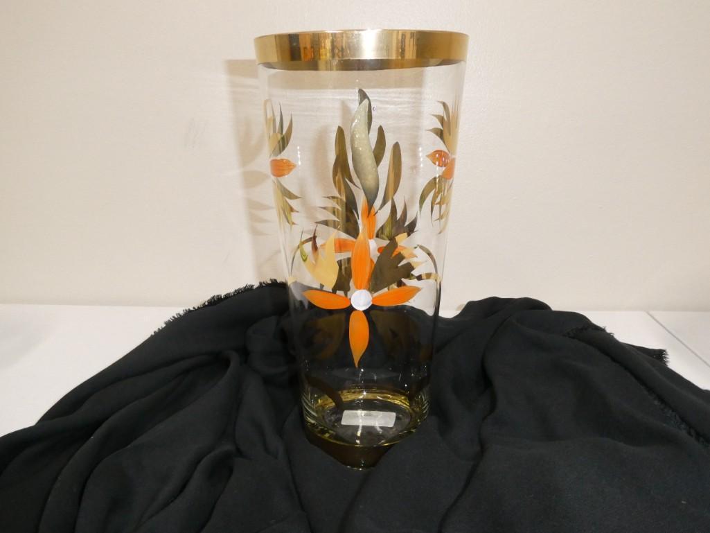 MCM Hand Painted Vase (1 of 2)