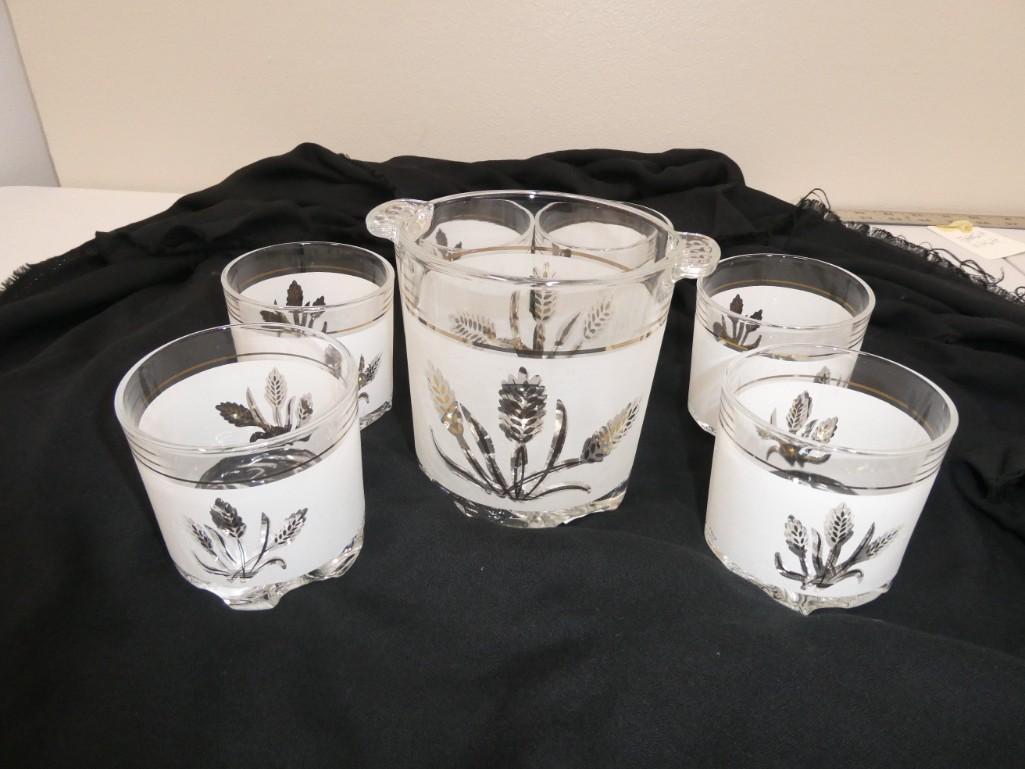 MCM Whiskey Glasses and Ice Bucket Made in Italy: MCM Whiskey Glasses and Ice Bucket Made in Italy