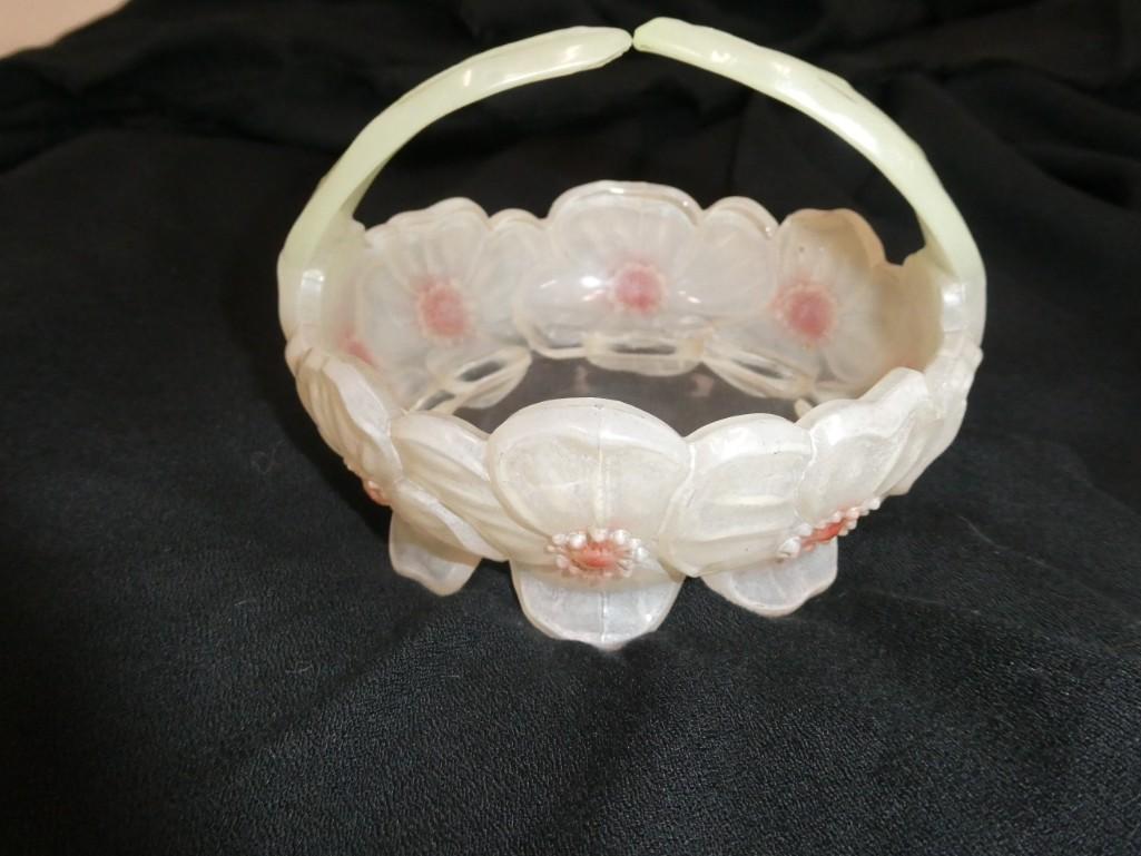 Vintage Westmoreland Painted and Flashed Candy Dish (1 of 2)