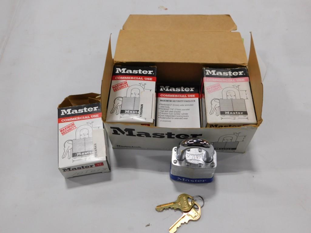 Case of 6 New Master Lock Padlocks New in Boxes (1 of 1)