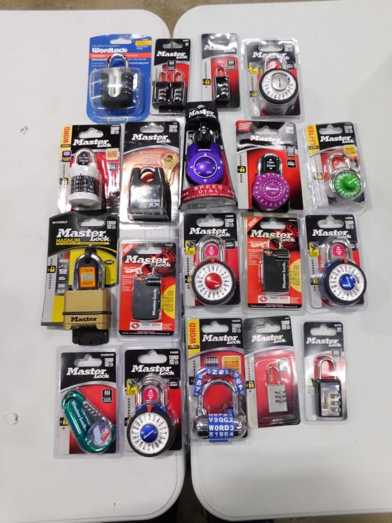 19 Asst New in Package Locks incl Keyed Padlocks , (1 of 3)