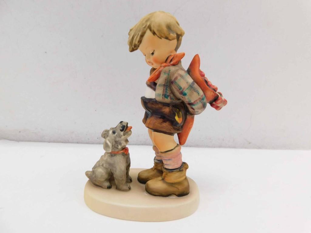 1955 Goebel Hummel Not For You Boy and Dog 317-V Signed (1 of 5)