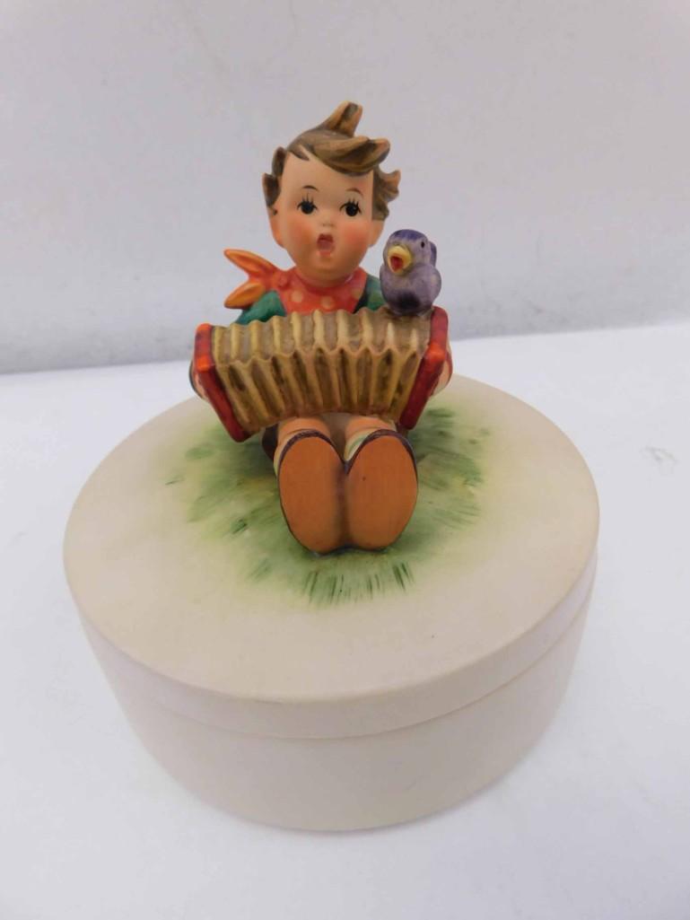 Goebel Hummel Let's Sing Candy Box Boy with Accordion (1 of 8)