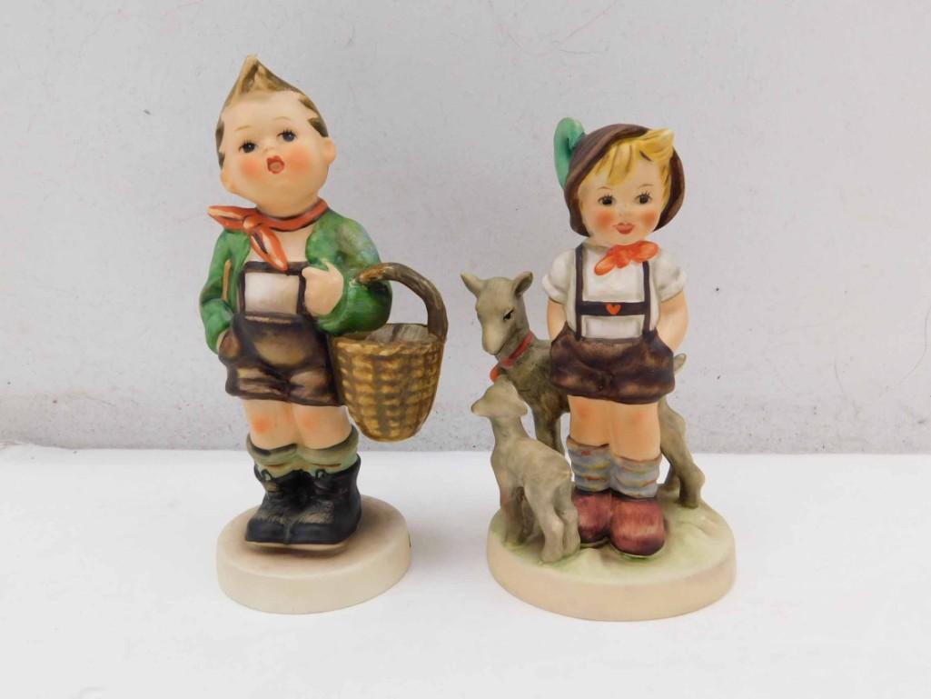 2 Goebel Hummel Figurines incl 1961 Village Boy and (1 of 5)