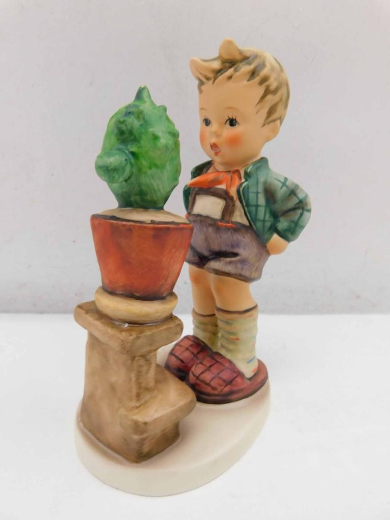 1972 Goebel Hummel Confidentiality Boy w Plant 314 - 60 (1 of 5)
