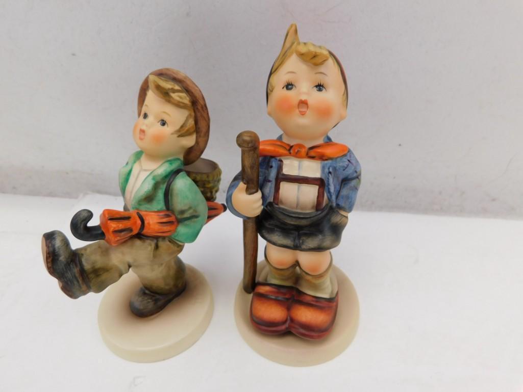 2 Goebel Hummel Figurines incl Little Hiker and Globe (1 of 6)