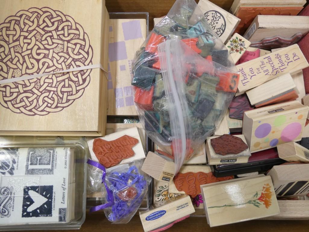 Scrapbooking Supplies incl Stamps , etc (1 of 1)