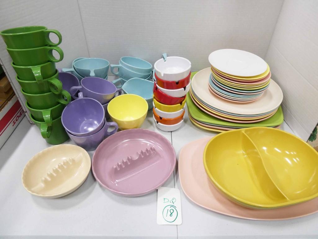 Vintage melamine dishes outlet