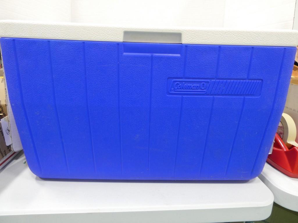 Coleman Blue and White Cooler (1 of 2)