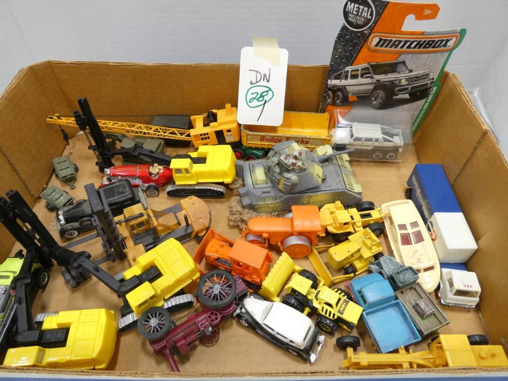 Lot of Toy Vehicles, Trucks, Machinery , etc incl NIP: Lot of Toy Vehicles, Trucks, Machinery , etc . Includes a New in Package Matchbox