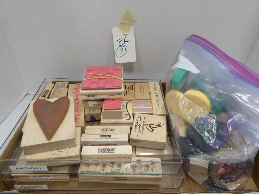 Scrapbooking Supplies incl Stamps , etc (1 of 1)