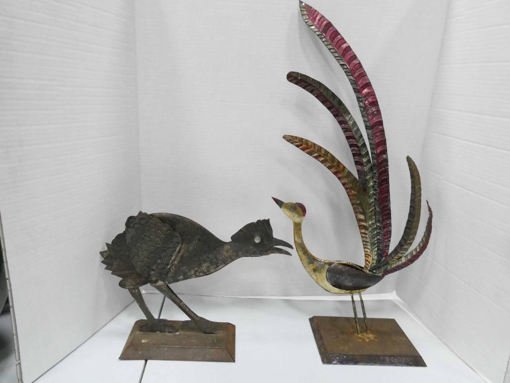 2 Metal Bird Sculptures (1 of 3)
