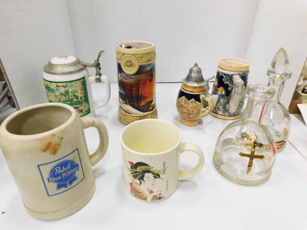 Lot of Beer Steins , Mugs , and Bottles (1 of 3)