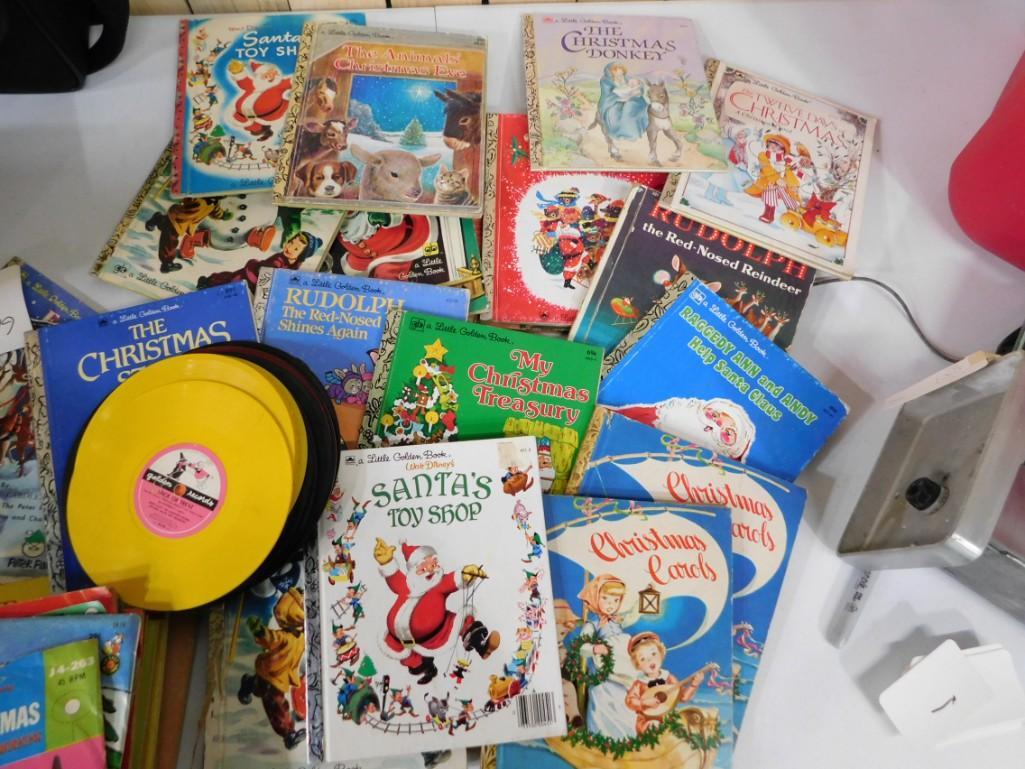Lot of Children's Books and 45 RPM Records (1 of 5)
