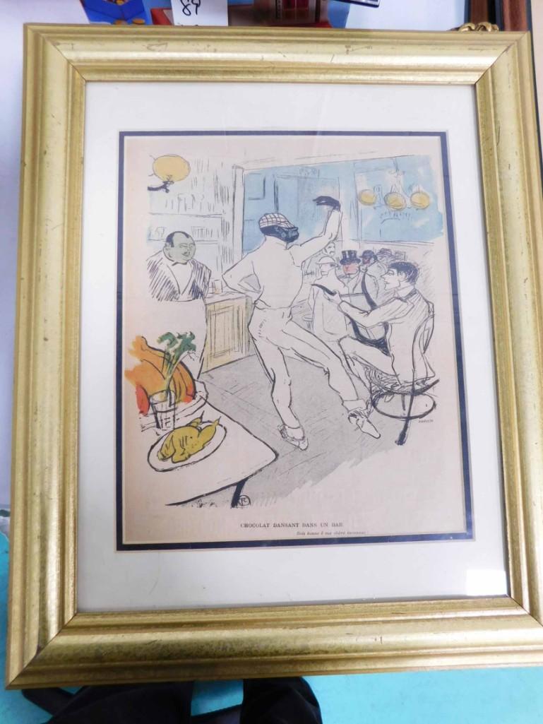 Framed Print Henri de Toulouse Lautrec Chocolat Dansant (1 of 2)