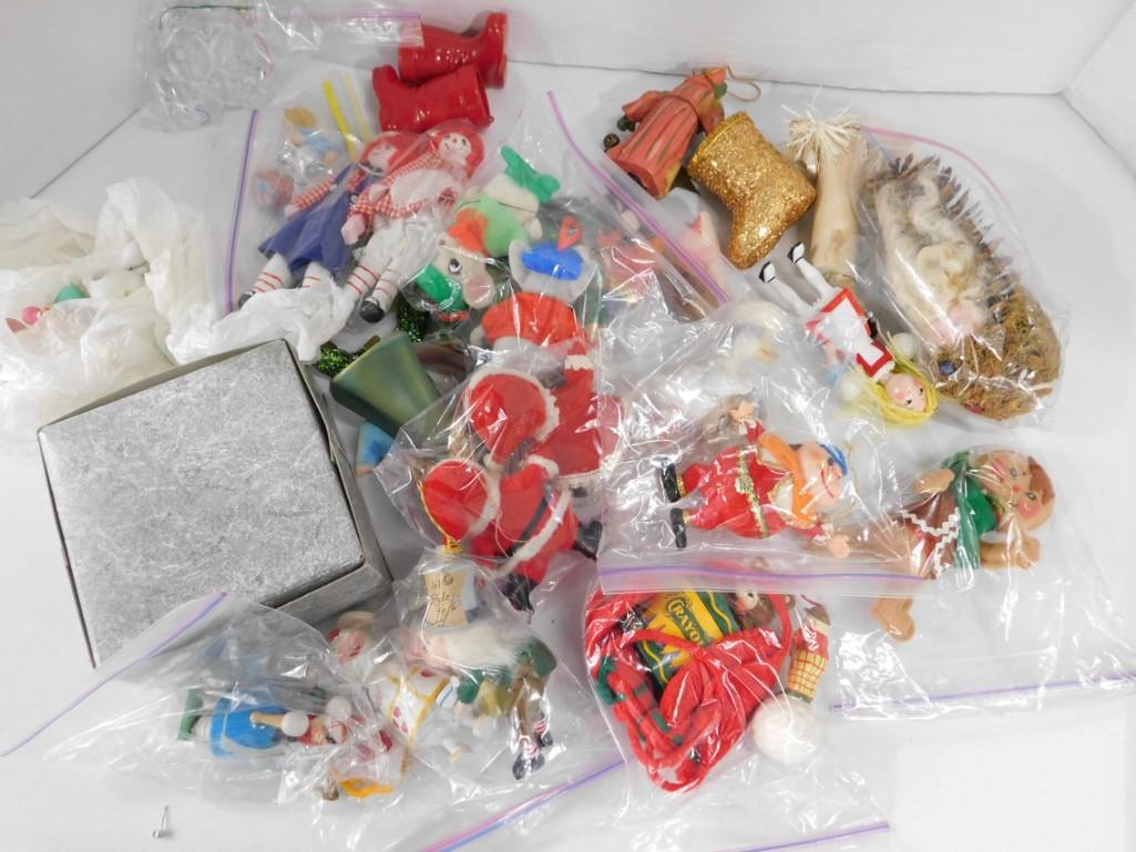 Lot of Christmas Ornaments incl Flocked , etc (1 of 4)