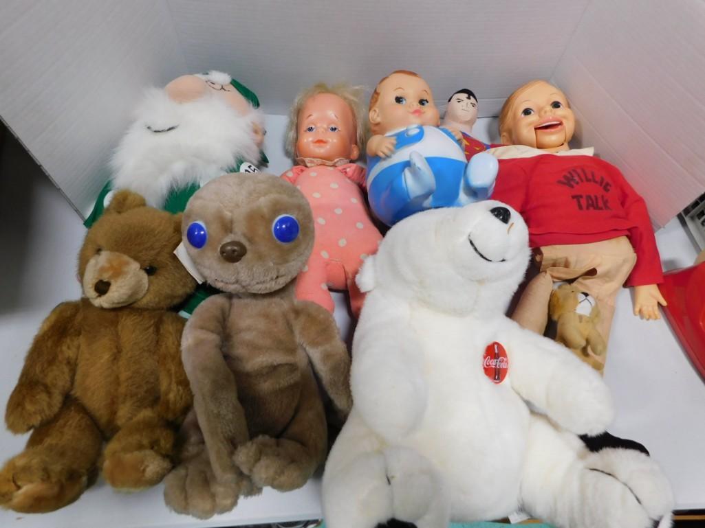 ET Plush , Mattel Drowsy Doll , Willie Talk , Coca Cola (1 of 4)