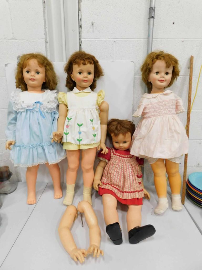 4 Large Dolls , All have Condition Issues (1 of 7)