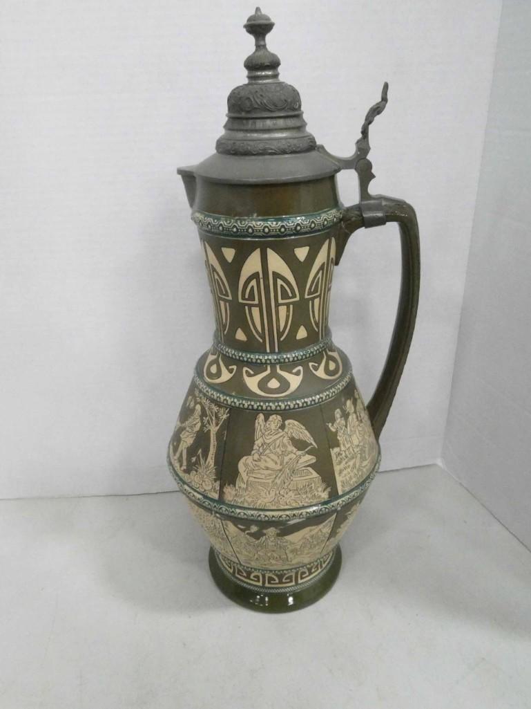 1910 Gertz Beer Stein 1345A Twelve Months 3.5L (1 of 7)