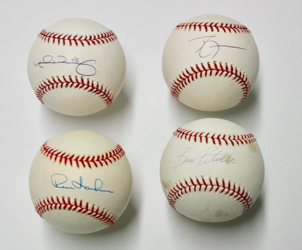 Lot of 4 Baseballs Signed By Former Cubs - Gaithright, (1 of 6)