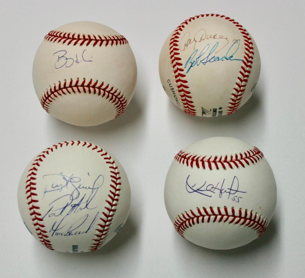 Lot of 4 Baseballs Signed By Former Cubs (1 of 6)