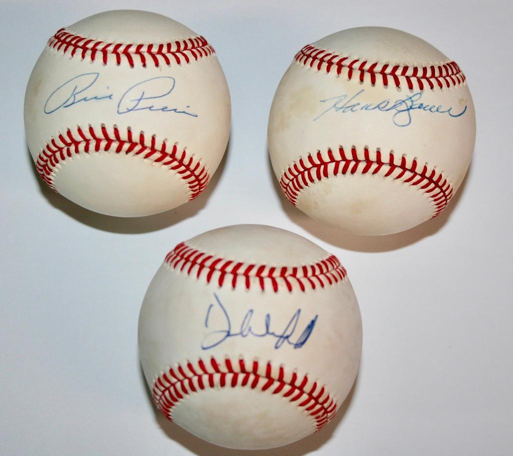 Lot of 3 Signed Baseballs - Billy Pierce, Dave Winfield (1 of 6)