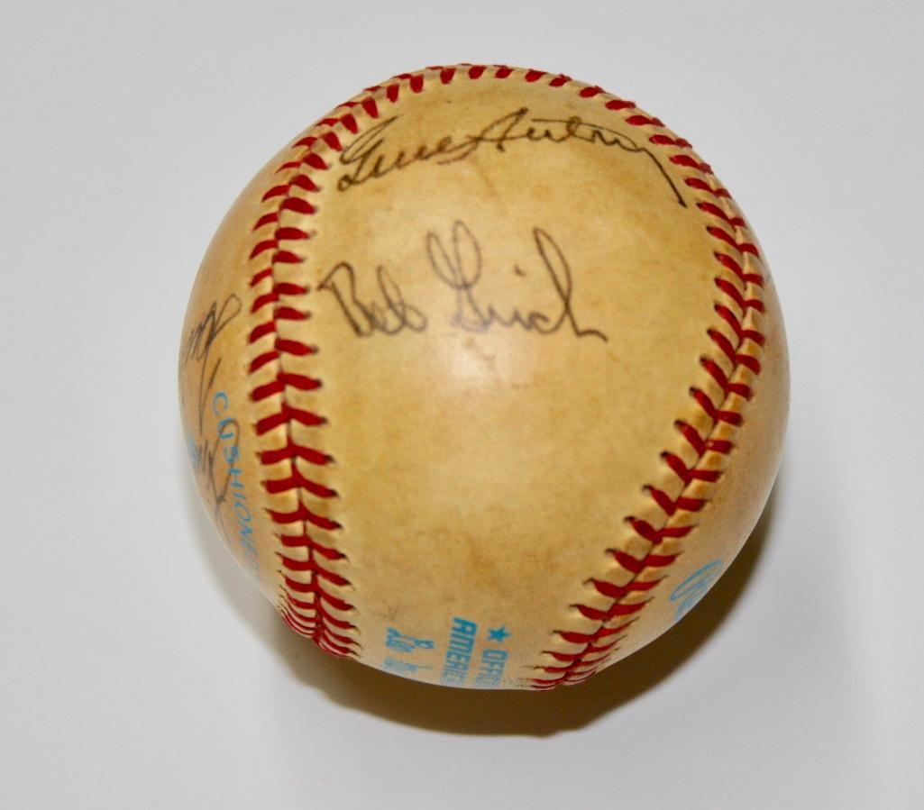 1980's California Angels Signed Baseball With Gene (1 of 6)