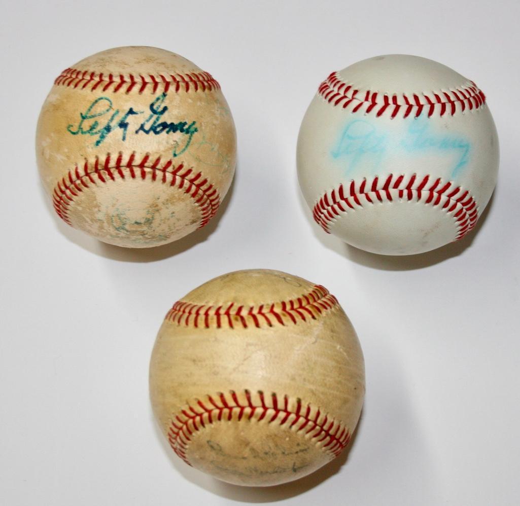 Lot of 3 Signed Baseballs (1 of 7)