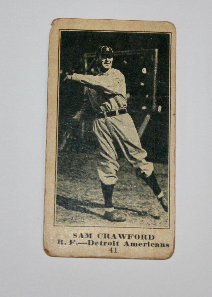 M101-5 Sporting News Blank Back Sam Crawford #41: M101-5 Sporting News Blank Back Sam Crawford #41 Detroit