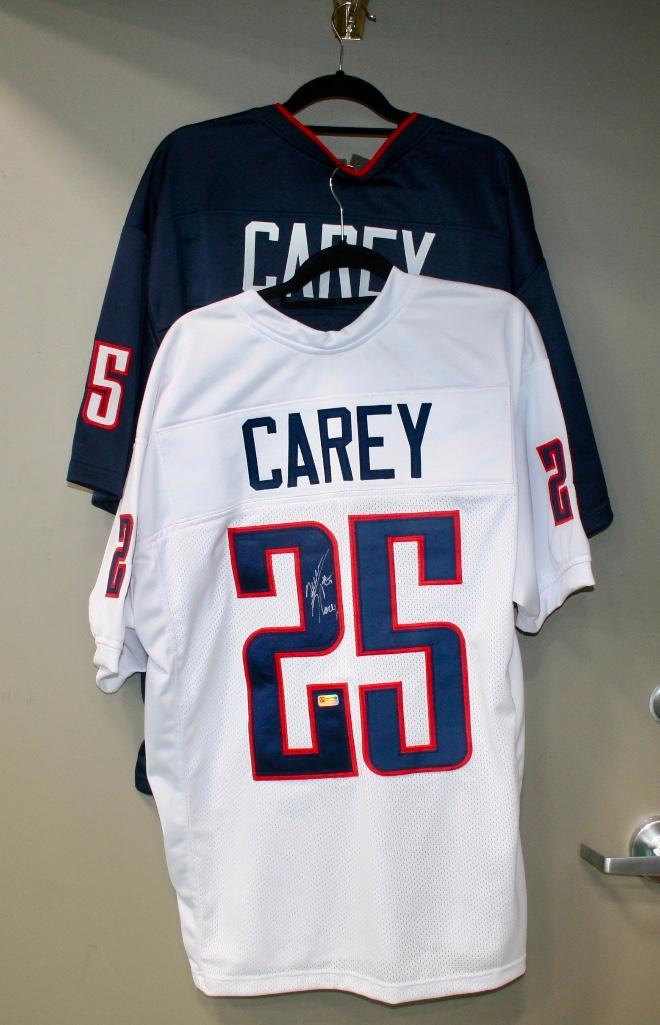 2 Chicago Bears Ka'Deem Carey Signed Jerseys With COA (1 of 11)