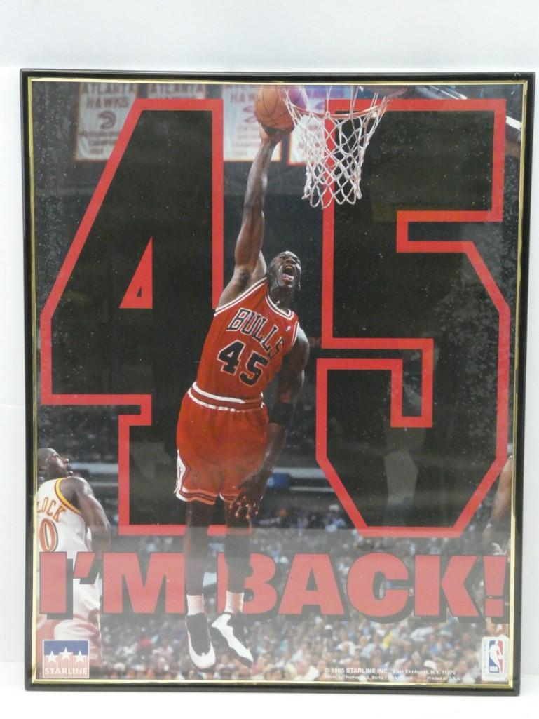 Framed Michael Jordan Poster #45 "I'm Back!" (1 of 3)