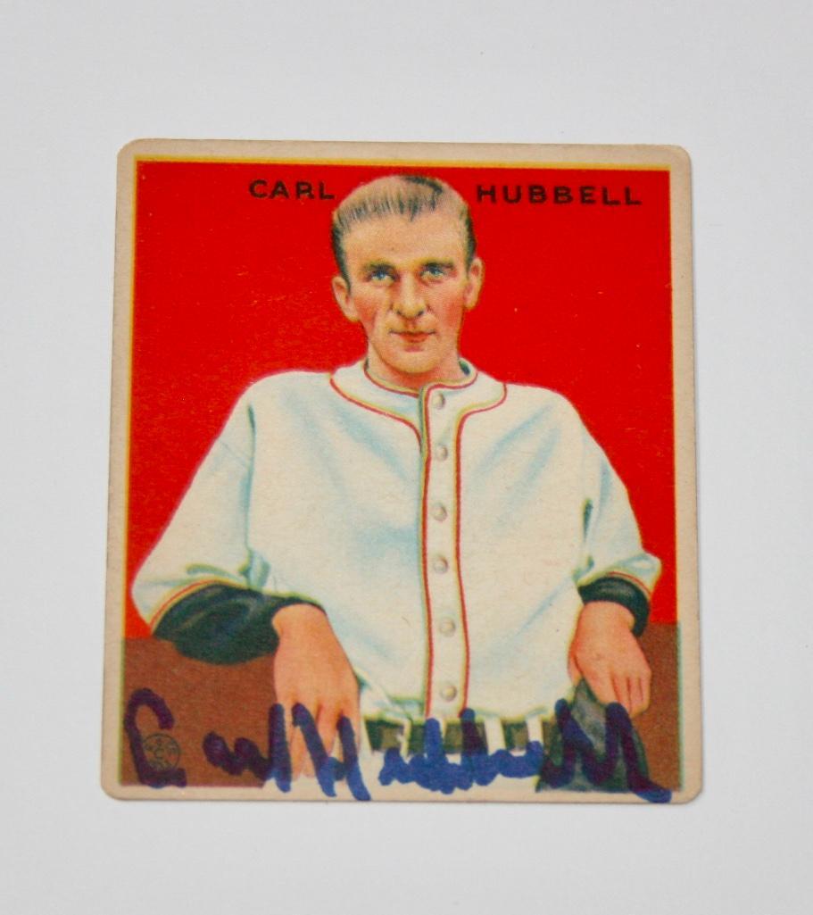 Carl Hubbell Signed Big League Chewing Gum Card #234 (1 of 3)
