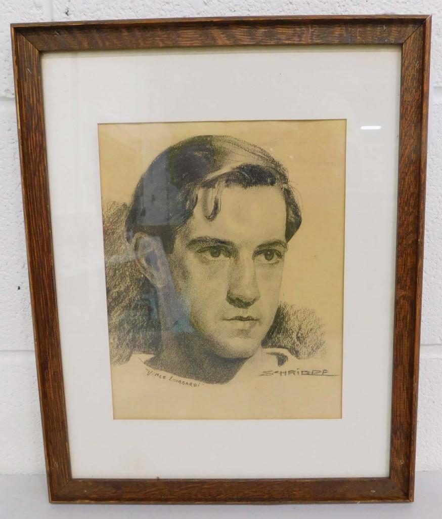 Vince Lombardi Original Drawing - Signed (1 of 5)