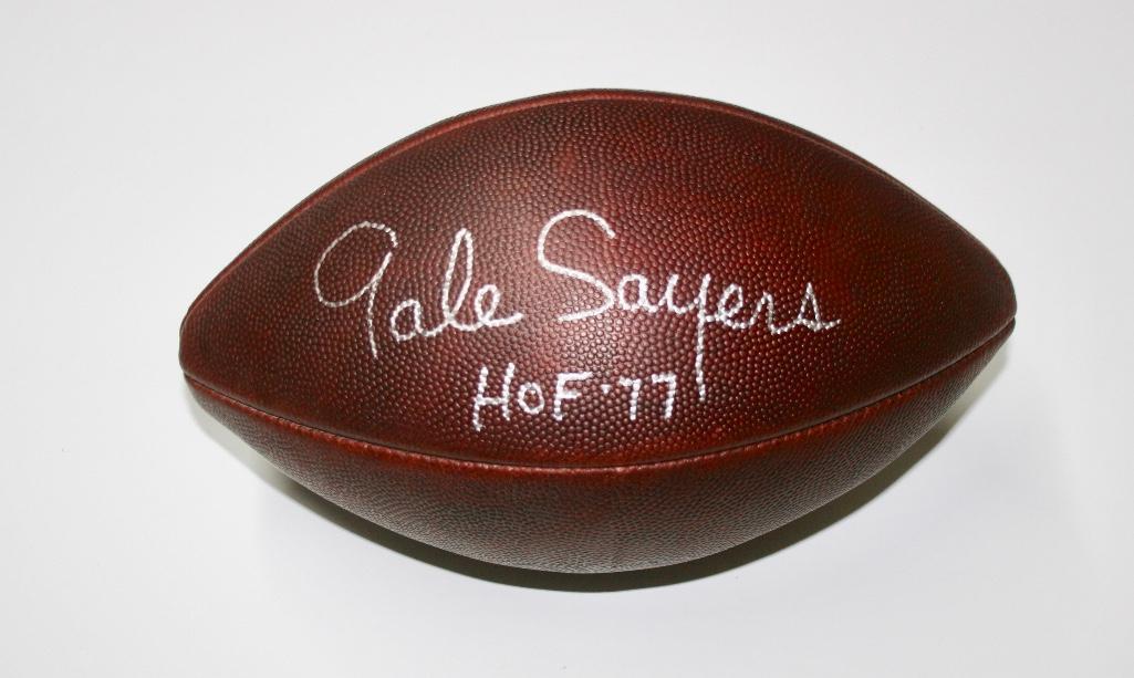 Bears Gale Sayers HOF 77 Signed Football (1 of 4)