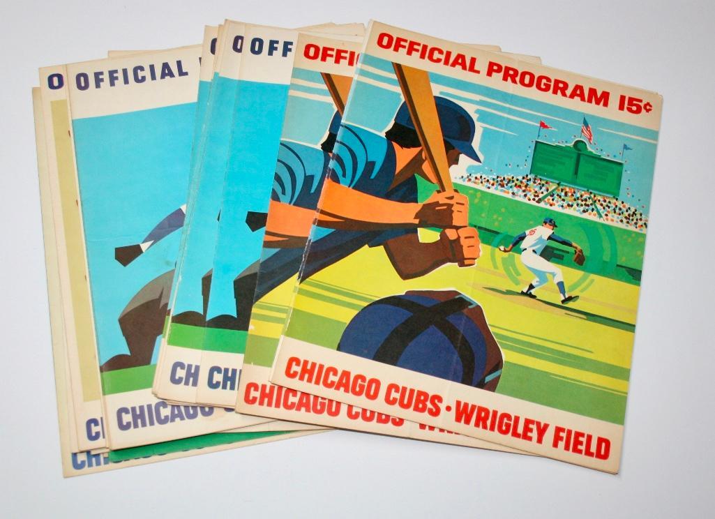 23 Cubs Wrigley Field Programs - 1960's to 1970's (1 of 7)