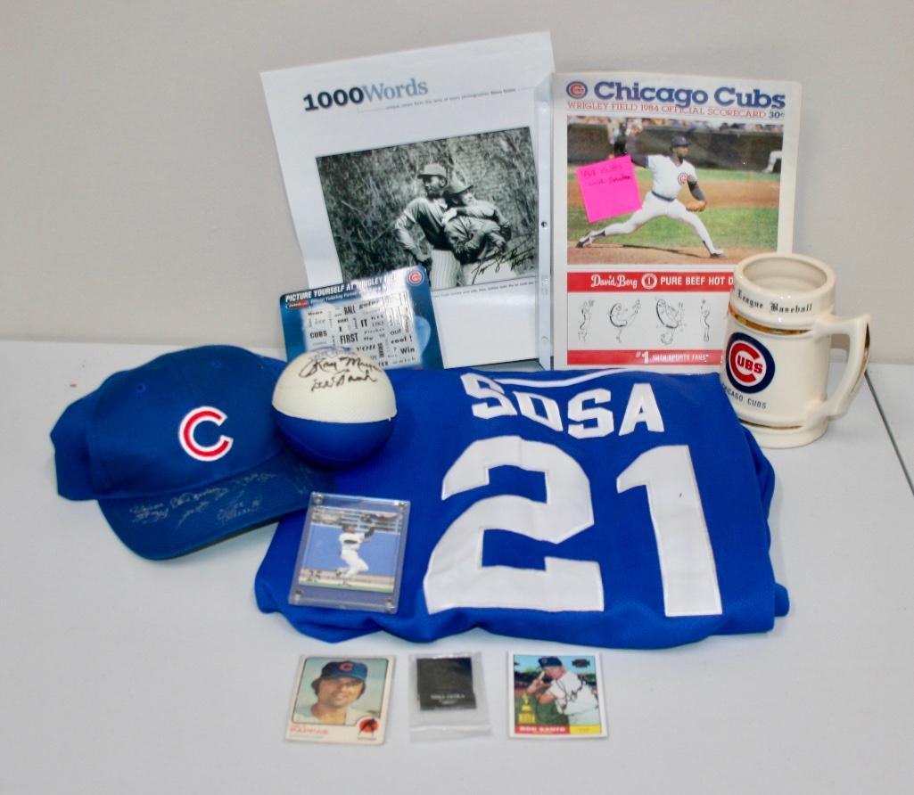 Lot of Cubs Memorabilia With Some Signed Pieces (1 of 9)