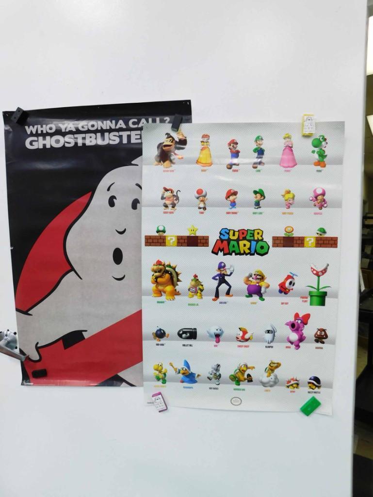 2 Posters incl Ghostbusters and Super Mario (1 of 8)