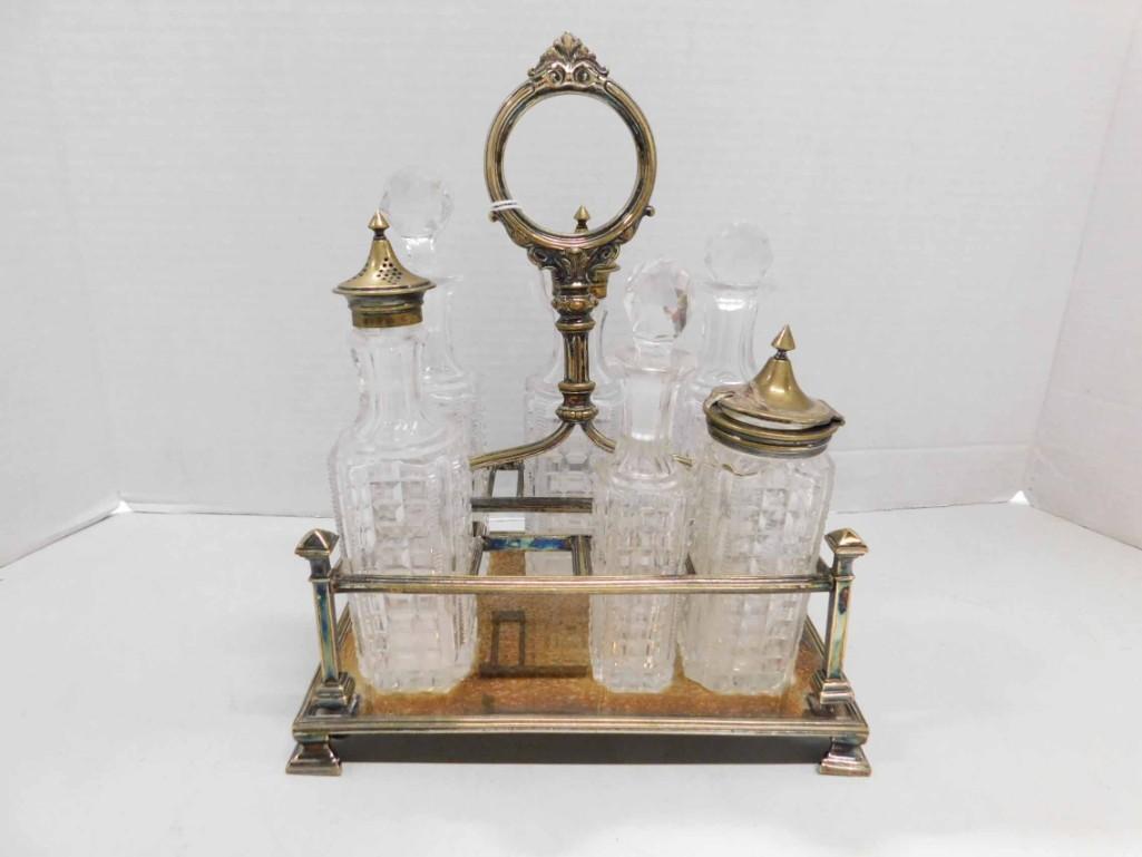 Vintage Cruet Set with Holder (1 of 6)