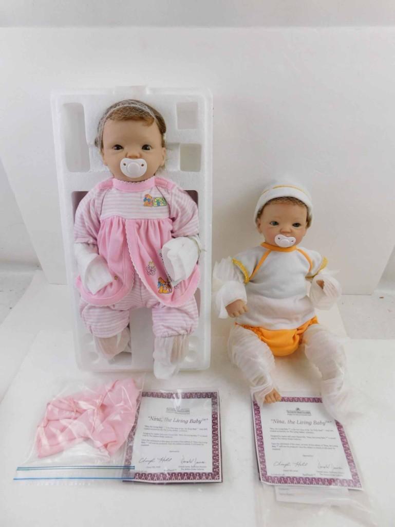 2 Ashton Drake Nina 17" The Living Baby Early Prototype (1 of 8)